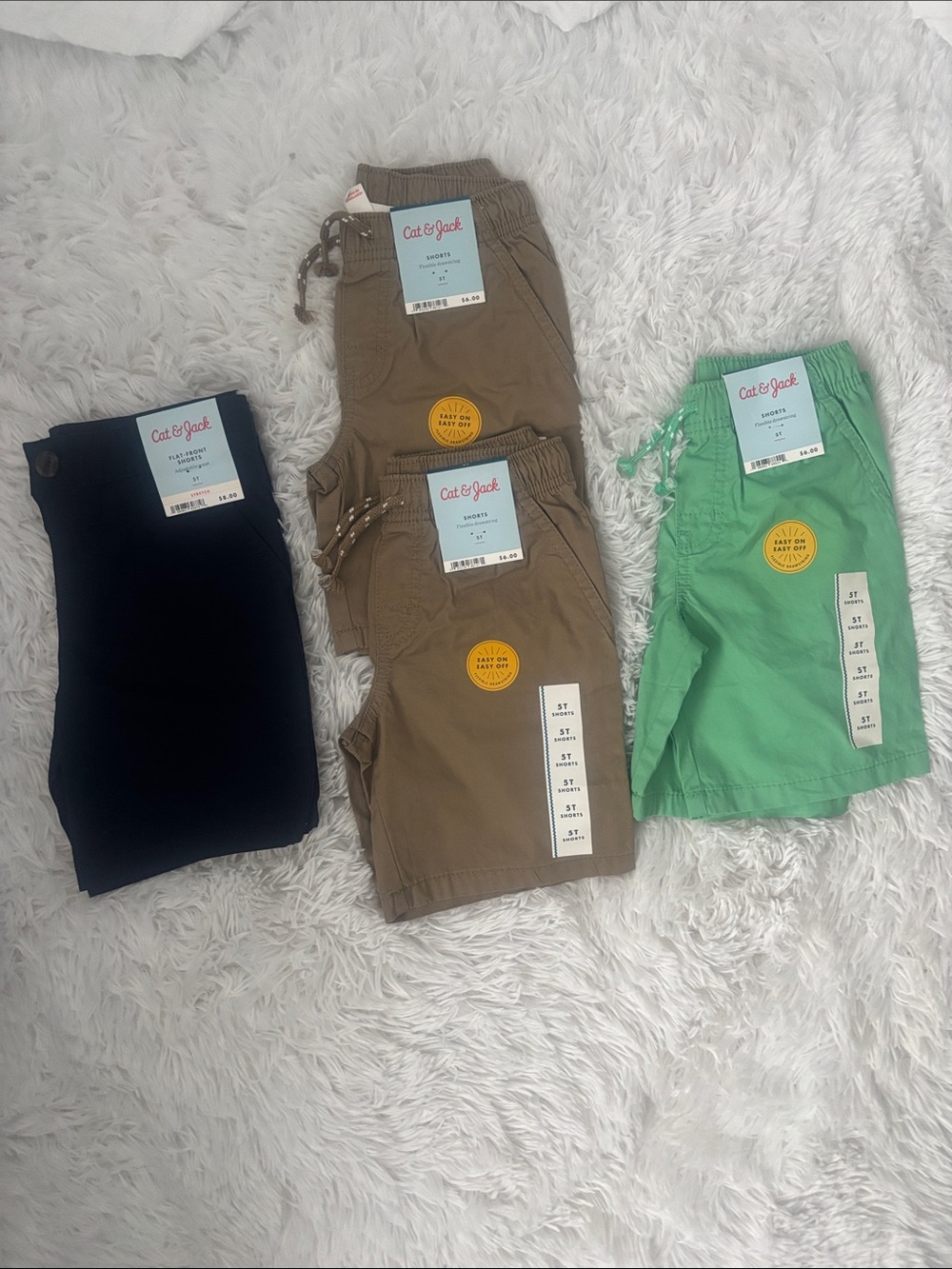 Cat & Jack Kids' Shorts - Black, Brown, Green